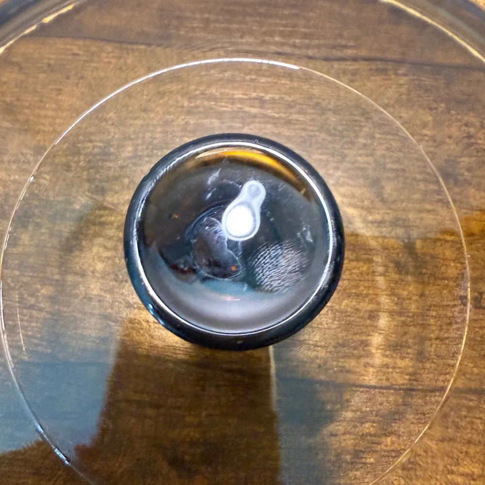Vtg Pyrex Visions Amber Glass Lid 8.5